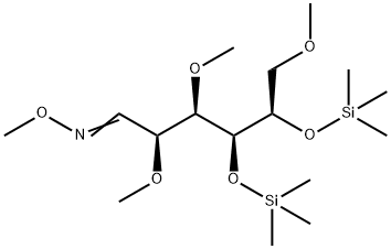2-O,3-O,6-O-Trimethyl-4-O,5-O-bis(trimethylsilyl)-D-glucose O-methyl oxime,56196-12-4,结构式