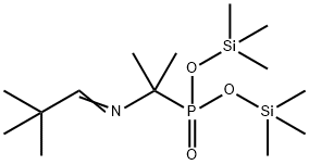 [1-[(2,2-Dimethylpropylidene)amino]-1-methylethyl]phosphonic acid bis(trimethylsilyl) ester Structure