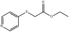 Acetic acid, (4-pyridinylthio)-, ethyl ester (9CI) Struktur