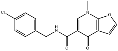 562101-74-0 Furo[2,3-b]pyridine-5-carboxamide,  N-[(4-chlorophenyl)methyl]-4,7-dihydro-7-methyl-4-oxo-