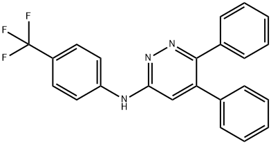 5,6-二苯基-N-[4-(三氟甲基)苯基]-3-哒嗪胺, 562104-03-4, 结构式