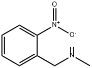 2-ニトロ-N-メチルベンジルアミン 化学構造式