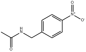 N-(4-ニトロベンジル)アセトアミド 化学構造式