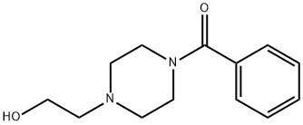 2-(4-ベンゾイル-1-ピペラジニル)エタノール 化学構造式