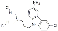 3-amino-6-chloro-N,N-dimethyl-9H-carbazole-9-propylamine dihydrochloride,56244-06-5,结构式