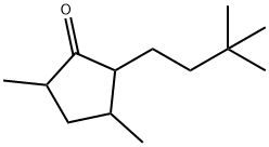 3,5-Dimethyl-2-(3,3-dimethylbutyl)-1-cyclopentanone,56247-49-5,结构式