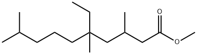 5-Ethyl-3,5,9-trimethyldecanoic acid methyl ester Structure
