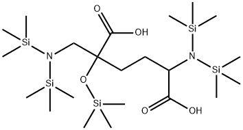 5-[Bis(trimethylsilyl)amino]-2-[[bis(trimethylsilyl)amino]methyl]-2-[(trimethylsilyl)oxy]hexanedioic acid Structure