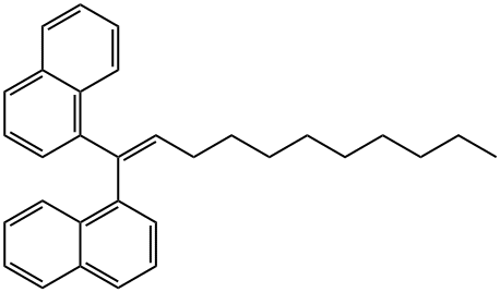 1,1'-(1-Undecen-1-ylidene)bisnaphthalene 结构式