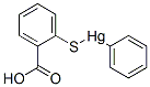 Phenyl(2-carboxyphenylthio)mercury(II) 结构式