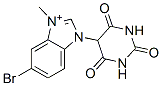 5-Bromo-1-(hexahydro-2,4,6-trioxopyrimidin-5-yl)-3-methyl-1H-benzimidazol-3-ium 结构式