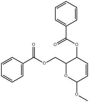 3-(Benzoyloxy)-3,6-dihydro-6-methoxy-2H-pyran-2-methanol benzoate,56248-18-1,结构式