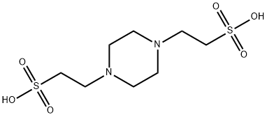 1,4-哌嗪二乙磺酸, 5625-37-6, 结构式