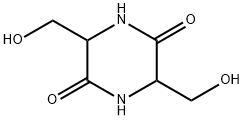 3,6-BIS(HYDROXYMETHYL)-2,5-PIPERAZINEDIONE Structure