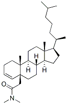 N,N-Dimethyl-5-beta-cholest-3-ene-5-acetamide,56255-03-9,结构式