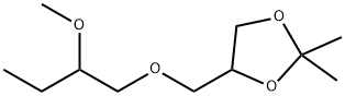 4-[[(2-Methoxybutyl)oxy]methyl]-2,2-dimethyl-1,3-dioxolane 结构式