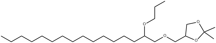 2,2-Dimethyl-4-[[(2-propoxyhexadecyl)oxy]methyl]-1,3-dioxolane,56256-28-1,结构式