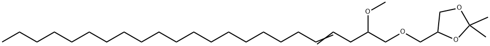 4-[[(2-Methoxy-4-tricosenyl)oxy]methyl]-2,2-dimethyl-1,3-dioxolane Structure