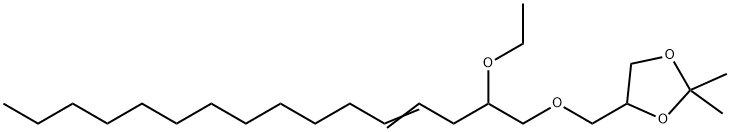 4-[[(2-Ethoxy-4-hexadecenyl)oxy]methyl]-2,2-dimethyl-1,3-dioxolane,56256-39-4,结构式