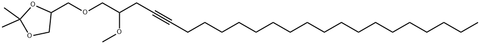 4-[[(2-Methoxytricosan-4-ynyl)oxy]methyl]-2,2-dimethyl-1,3-dioxolane,56256-46-3,结构式
