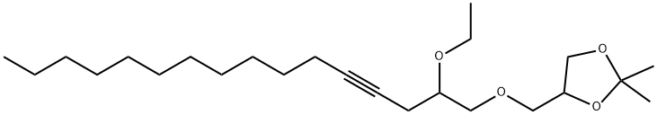 4-[[(2-Ethoxy-4-hexadecynyl)oxy]methyl]-2,2-dimethyl-1,3-dioxolane,56256-47-4,结构式