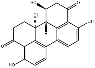 56258-32-3 (1S)-1,2,11,12,12a,12bβ-ヘキサヒドロ-1β,4,9,12aα-テトラヒドロキシ-3,10-ペリレンジオン