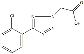 2-[5-(2-氯苯基)-1,2,3,4-四唑-2-基]乙酸, 5626-38-0, 结构式