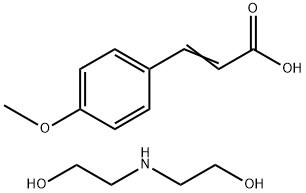 p-methoxycinnamic acid, compound with 2,2'-iminodiethanol (1:1)|甲氧基肉桂酸DEA盐