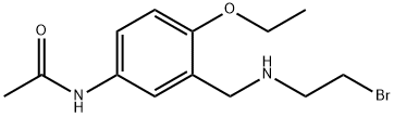 3'-[(2-ブロモエチルアミノ)メチル]-4'-エトキシアセトアニリド 化学構造式