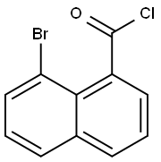 8-溴萘-1-羰基氯化物, 56268-44-1, 结构式