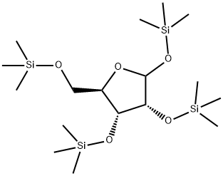 1-O,2-O,3-O,5-O-Tetrakis(trimethylsilyl)-D-ribofuranose,56271-69-3,结构式