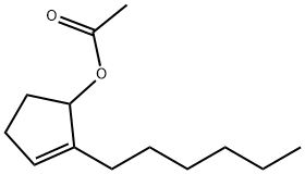 2-hexylcyclopent-2-enyl acetate Struktur