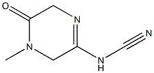 Cyanamide, (3,4,5,6-tetrahydro-4-methyl-5-oxopyrazinyl)- (9CI) Structure