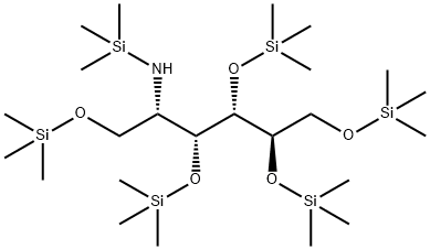 1-O,3-O,4-O,5-O,6-O-Pentakis(trimethylsilyl)-2-[(trimethylsilyl)amino]-2-deoxy-D-glucitol,56282-41-8,结构式