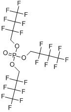 TRIS(1H,1H-HEPTAFLUOROBUTYL)PHOSPHATE Struktur