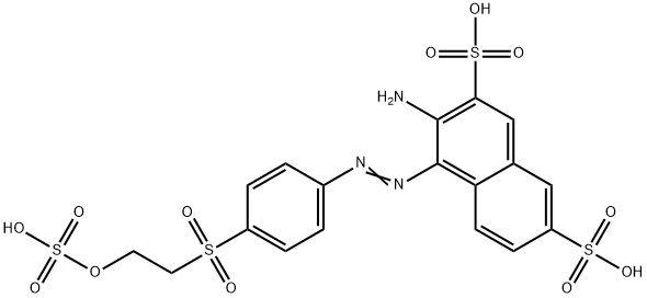 3-amino-4-[[4-[[2-(sulphooxy)ethyl]sulphonyl]phenyl]azo]naphthalene-2,7-disulphonic acid Structure