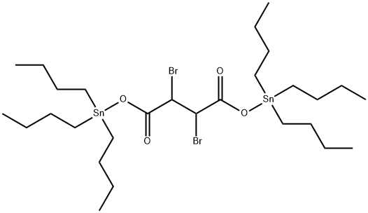 Bis(tributyltin) 2,3-dibromosuccinate Structure