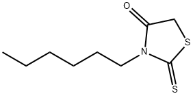 3-hexyl-2-thioxo-1,3-thiazolidin-4-one Structure