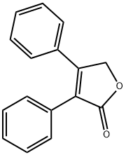 3,4-DIPHENYL-5H-FURAN-2-ONE 化学構造式