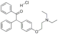 去氯-1,2-二氢-2-氧代克立米芬盐酸盐, 5635-70-1, 结构式