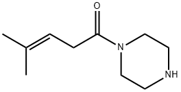 Piperazine, 1-(4-methyl-1-oxo-3-pentenyl)- (9CI),563538-36-3,结构式