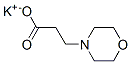 Morpholine-4-propionic acid potassium salt Struktur