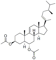 Ergosta-9(11),20(22)-diene-3,6-diol, diacetate, (3beta,5alpha,6alpha)- 结构式