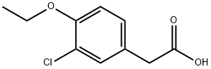 3-CHLORO-4-ETHOXY-BENZENEACETIC ACID 结构式