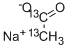 酢酸ナトリウム (1,2-13C2, 99%) 化学構造式