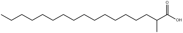 2-甲基-十七烷酸, 5638-12-0, 结构式