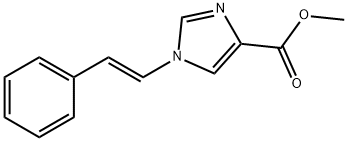 1-[(E)-2-Phenylethenyl]-1H-imidazole-4-carboxylic acid methyl ester Structure