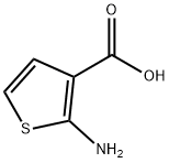 3-Thiophenecarboxylicacid,2-amino-(9CI) Struktur