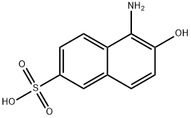 1-氨基-2-萘酚-6-磺酸, 5639-34-9, 结构式
