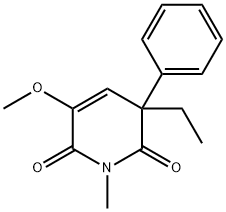 3-Ethyl-5-methoxy-1-methyl-3-phenyl-2,6(1H,3H)-pyridinedione,56392-81-5,结构式